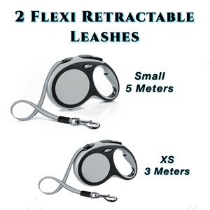 2 Flexi Retractable Leashes🐾 Small & X-Small
